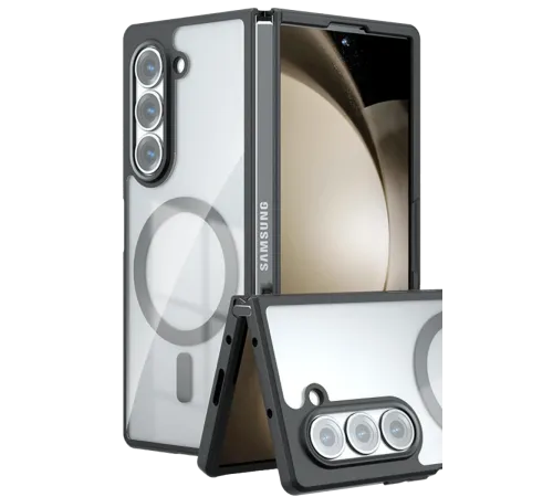 Newface Samsung Galaxy Z Fold 5 Kılıf Blur Fold Magsafe Kapak - Siyah Newface Samsung Galaxy Z Fold 5 Kılıf Blur Fold Magsafe Kapak - Siyah