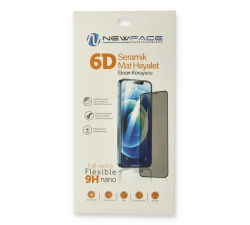 Newface iPhone 13 Pro 6D Mat Seramik Hayalet Nano Ekran Koruyucu Newface iPhone 13 Pro 6D Mat Seramik Hayalet Nano Ekran Koruyucu