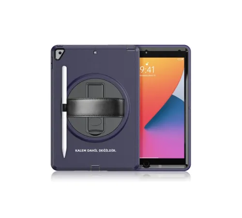 Newface iPad 10.2 (7.nesil) Kılıf Hand Strap Tablet Kılıfı - Siyah Newface iPad 10.2 (7.nesil) Kılıf Hand Strap Tablet Kılıfı - Siyah