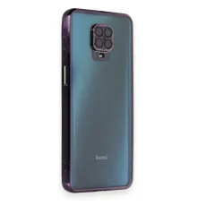 Newface Xiaomi Redmi Note 9 Pro Kılıf Razer Lensli Silikon - Siyah