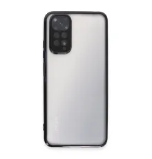 Newface Xiaomi Redmi Note 11 Kılıf Razer Lensli Silikon - Siyah