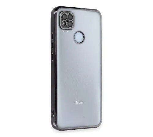 Newface Xiaomi Redmi 9C Kılıf Razer Lensli Silikon - Siyah