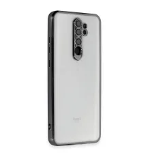 Newface Xiaomi Redmi Note 8 Pro Kılıf Razer Lensli Silikon - Siyah