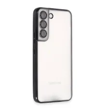 Newface Samsung Galaxy S22 Kılıf Razer Lensli Silikon - Siyah
