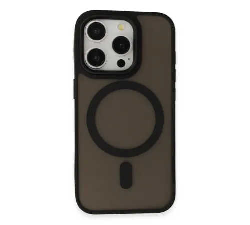 Newface iPhone 15 Pro Kılıf Oslo Magsafe Kapak - Siyah Newface iPhone 15 Pro Kılıf Oslo Magsafe Kapak - Siyah
