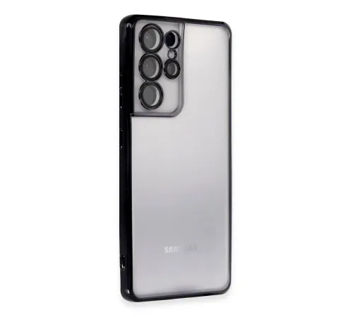 Newface Samsung Galaxy S21 Ultra Kılıf Razer Lensli Silikon - Siyah Newface Samsung Galaxy S21 Ultra Kılıf Razer Lensli Silikon - Siyah