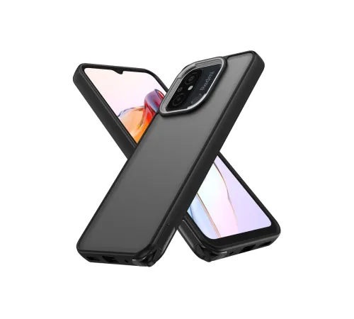 Newface Xiaomi Redmi 12C Kılıf Elegant Kapak - Siyah Newface Xiaomi Redmi 12C Kılıf Elegant Kapak - Siyah