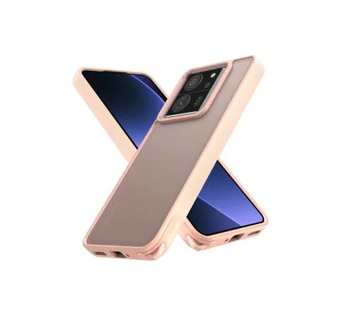 Newface Xiaomi Mi 13T Kılıf Elegant Kapak - Pudra Newface Xiaomi Mi 13T Kılıf Elegant Kapak - Pudra
