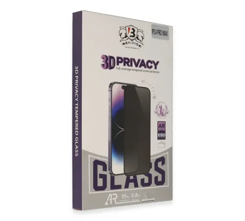 Newface iPhone 15 Pro Bilvis 3D Hayalet Cam Ekran Koruyucu Newface iPhone 15 Pro Bilvis 3D Hayalet Cam Ekran Koruyucu