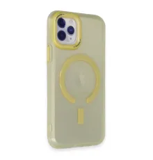 Newface iPhone 11 Pro Max Kılıf Troy Magsafe Kapak - Sarı