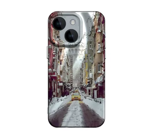 Newface iPhone 15 Kılıf Crew Desenli Kapak - Galata Kulesi Newface iPhone 15 Kılıf Crew Desenli Kapak - Galata Kulesi