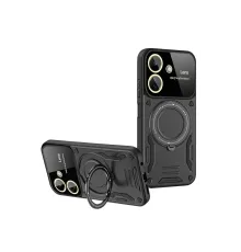Newface Xiaomi Redmi 13C Kılıf Joy Lens Standlı Kapak - Siyah