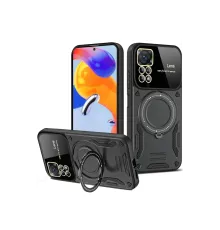 Newface Xiaomi Redmi Note 12 Pro 4G Kılıf Joy Lens Standlı Kapak - Siyah