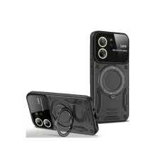 Newface Xiaomi Mi 13T Pro Kılıf Joy Lens Standlı Kapak - Siyah