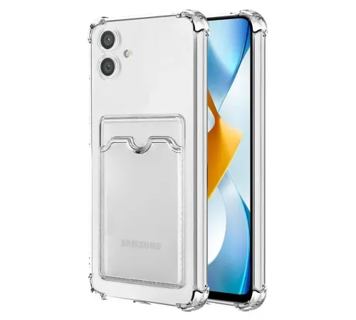 Newface Samsung Galaxy A05 Kılıf Kart Şeffaf Silikon - Şeffaf Newface Samsung Galaxy A05 Kılıf Kart Şeffaf Silikon - Şeffaf