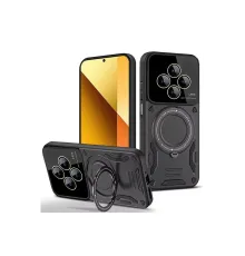 Newface Xiaomi Redmi 14C Kılıf Joy Lens Standlı Kapak - Siyah