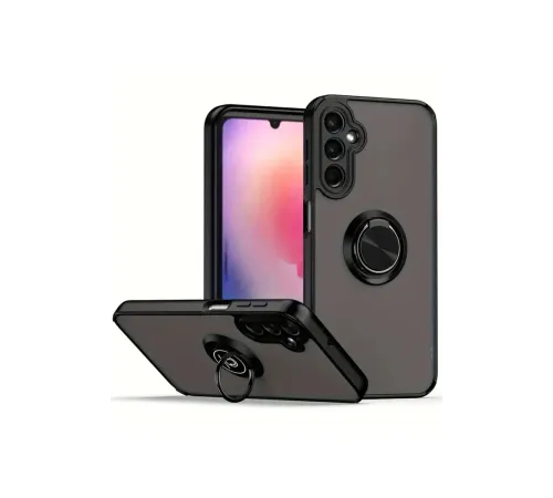 Newface Samsung Galaxy S25 Kılıf Montreal Yüzüklü Silikon Kapak - Siyah Newface Samsung Galaxy S25 Kılıf Montreal Yüzüklü Silikon Kapak - Siyah