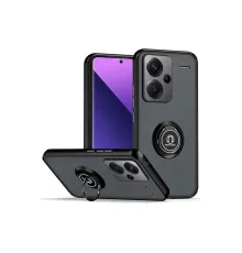Newface Xiaomi Redmi Note 13 Pro Plus Kılıf Montreal Yüzüklü Silikon Kapak - Siyah