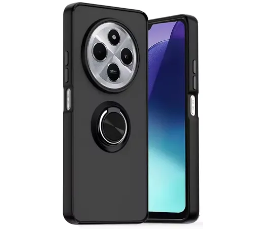 Newface Xiaomi Redmi 14C Kılıf Montreal Yüzüklü Silikon Kapak - Siyah Newface Xiaomi Redmi 14C Kılıf Montreal Yüzüklü Silikon Kapak - Siyah