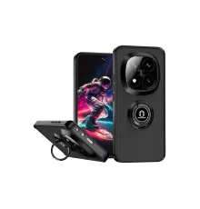 Newface Xiaomi Redmi Note 14 Pro Plus Kılıf Montreal Yüzüklü Silikon Kapak - Siyah