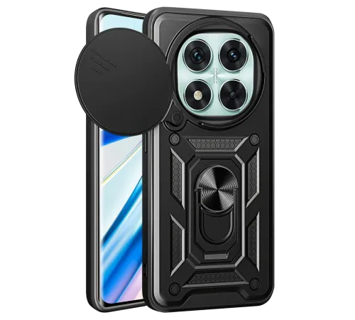 Newface Xiaomi Redmi Note 14 Pro 4G Kılıf Pars Lens Yüzüklü Silikon - Siyah Newface Xiaomi Redmi Note 14 Pro 4G Kılıf Pars Lens Yüzüklü Silikon - Siyah