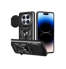 Newface Xiaomi Redmi Note 14 Pro Plus Kılıf Pars Lens Yüzüklü Silikon - Siyah