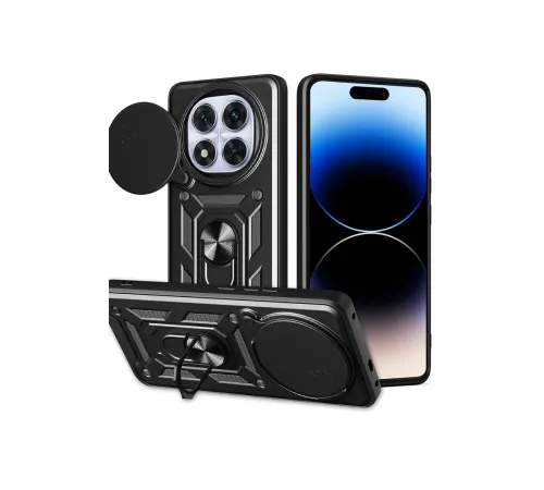 Newface Xiaomi Redmi Note 14 Pro Plus Kılıf Pars Lens Yüzüklü Silikon - Siyah Newface Xiaomi Redmi Note 14 Pro Plus Kılıf Pars Lens Yüzüklü Silikon - Siyah
