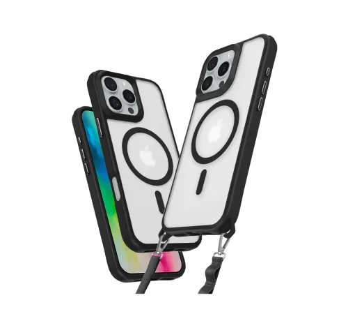 Newface iPhone 16 Pro Kılıf Enka Magsafe Silikon Kılıf - Siyah
