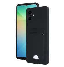 Newface Samsung Galaxy A06 Kılıf Kelvin Kartvizitli Silikon - Siyah