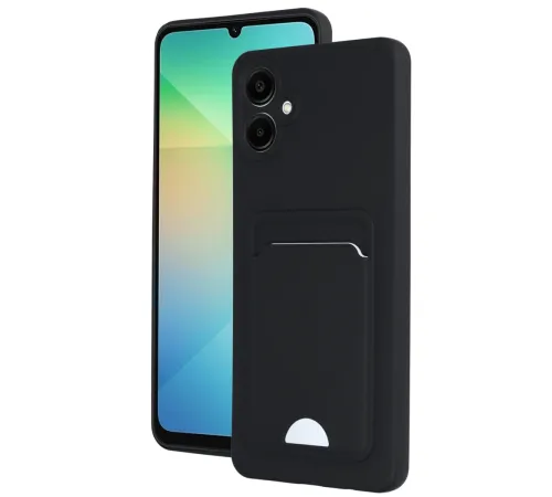 Newface Samsung Galaxy A06 Kılıf Kelvin Kartvizitli Silikon - Siyah Newface Samsung Galaxy A06 Kılıf Kelvin Kartvizitli Silikon - Siyah