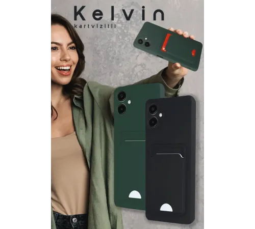 Newface Samsung Galaxy A16 5G Kılıf Kelvin Kartvizitli Silikon - Siyah Newface Samsung Galaxy A16 5G Kılıf Kelvin Kartvizitli Silikon - Siyah