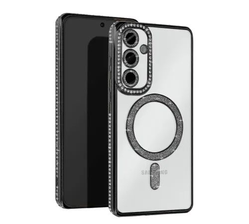 Newface Samsung Galaxy S25 Kılıf Joke Simli Magneticsafe Kılıf - Siyah Newface Samsung Galaxy S25 Kılıf Joke Simli Magneticsafe Kılıf - Siyah