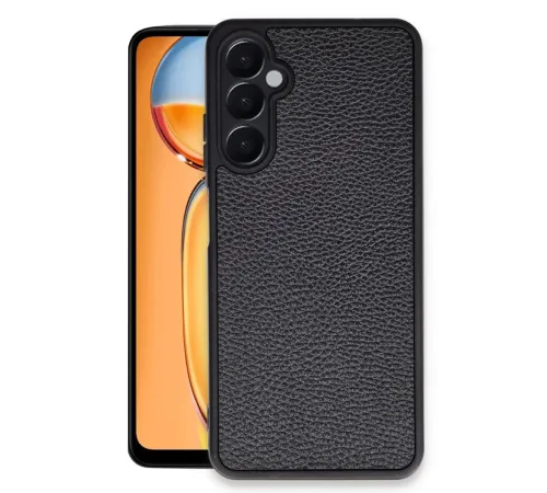 Newface Samsung Galaxy A36 Kılıf Aras Deri Kapak - Siyah