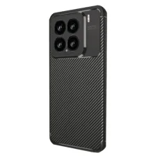Newface Xiaomi Mi 15 Kılıf Auto Focus Karbon Kapak - Siyah