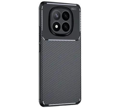 Newface Xiaomi Redmi Note 14 Pro Plus Kılıf Auto Focus Karbon Kapak - Siyah