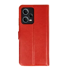 Newface Xiaomi Redmi Note 12 Pro 5G Kılıf Trend S Plus Kapaklı Kılıf - Kırmızı