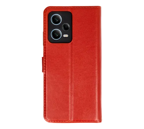 Newface Xiaomi Redmi Note 12 Pro 5G Kılıf Trend S Plus Kapaklı Kılıf - Kırmızı