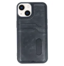 Newface iPhone 14 Kılıf Sara Kartvizitli Deri Kılıf - Siyah