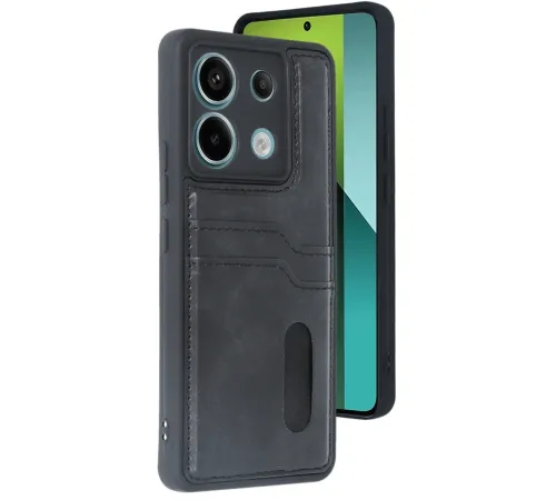 Newface Xiaomi Redmi Note 13 Pro 4G Kılıf Sara Kartvizitli Deri Kılıf - Siyah Newface Xiaomi Redmi Note 13 Pro 4G Kılıf Sara Kartvizitli Deri Kılıf - Siyah