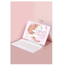 Newface iPad Pro 11 (2024) Kılıf KC01 Smart Klavyeli Tablet Kılıfı - Pembe