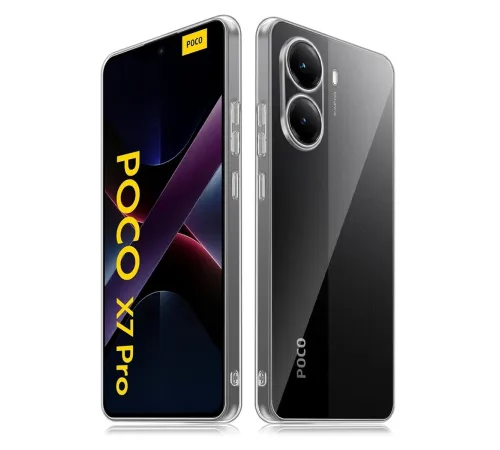 Newface Xiaomi Poco X7 Pro Kılıf Lüx Şeffaf Silikon Newface Xiaomi Poco X7 Pro Kılıf Lüx Şeffaf Silikon