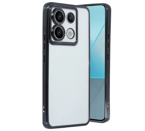 Newface Xiaomi Redmi Note 13 Pro 4G Kılıf Razer Lensli Silikon - Siyah