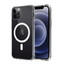 Newface iPhone 12 Kılıf Magneticsafe Şeffaf Silikon - Şeffaf
