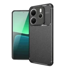 Newface Xiaomi Redmi Note 14 4G Kılıf Auto Focus Karbon Kapak - Siyah