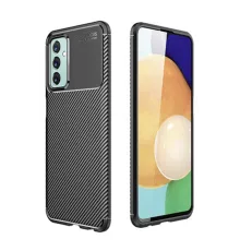 Newface Samsung Galaxy M23 Kılıf Auto Focus Karbon Kapak - Siyah