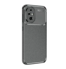 Newface Honor 200 Kılıf Auto Focus Karbon Kapak - Siyah