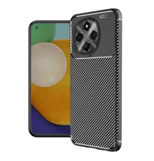 Newface Tecno Spark 30 Pro Kılıf Auto Focus Karbon Kapak - Siyah