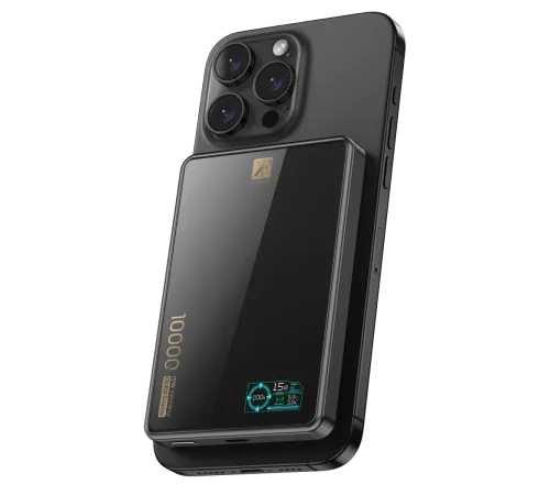 Newface PW598 10.000 mAh Dijital Göstergeli 20W Type-C ve 15W Kablosuz Şarj PD Hızlı Şarj Magsafe Powerbank - Siyah Newface PW598 10.000 mAh Dijital Göstergeli 20W Type-C ve 15W Kablosuz Şarj PD Hızlı Şarj Magsafe Powerbank - Siyah