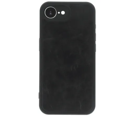 Newface iPhone 16E Kılıf Aras Deri Kapak - Siyah Newface iPhone 16E Kılıf Aras Deri Kapak - Siyah