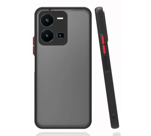 Newface Vivo Y22S Kılıf Montreal Silikon Kapak - Siyah